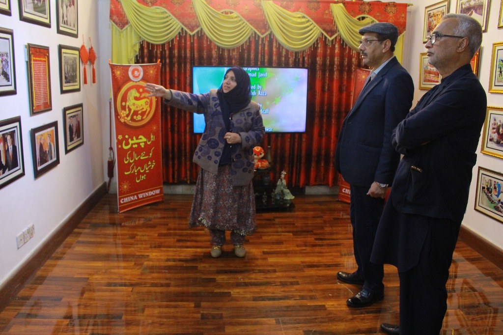 Mr. Shoaib Nasir, President of the International Council of Arts Canada, accompanied by Mr. Qamar Habib Khan, visited China Window in Peshawar. 