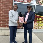 Prof Dr Auj e Kamal Presenting Monthly "Dunya e Adab" To Shoaib Nasir.