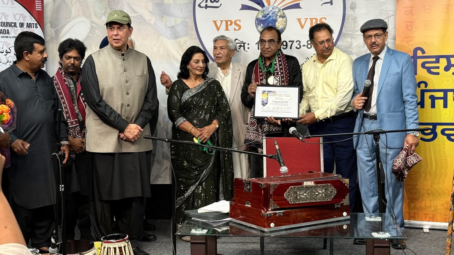 Geet Ghazal Night with Salamat Ali By International Council of art Canada.